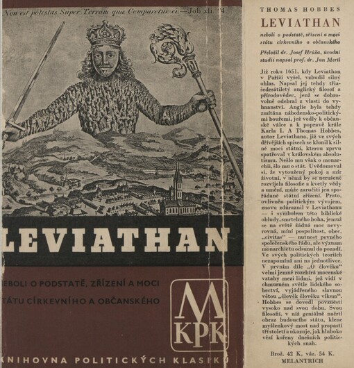 Leviathan, neboli, O podstatě, zřízení a moci státu církevního a občanského