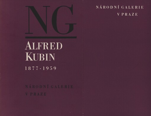 Alfred Kubin 1877-1959 :[Katalog výstavy], Praha, prosinec 1975 - leden 1976