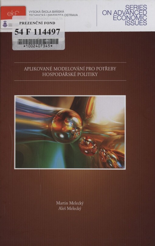 Aplikované modelování pro potřeby hospodářské politiky