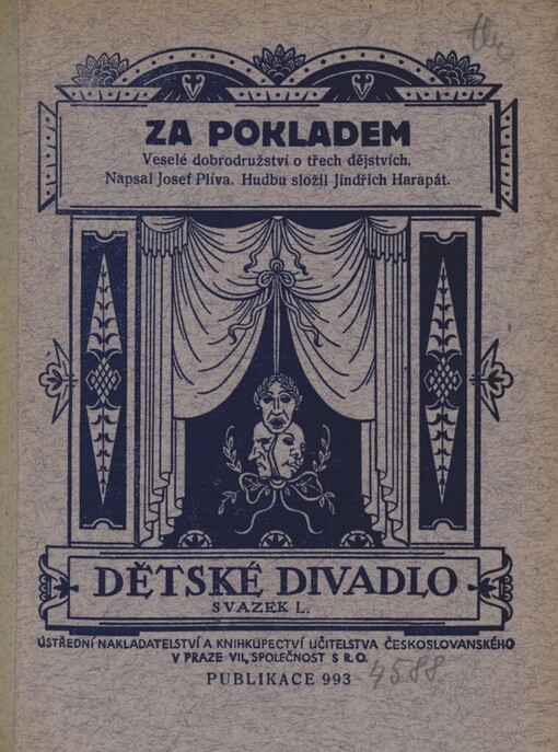 Za pokladem :veselé dobrodružství o třech dějstvích