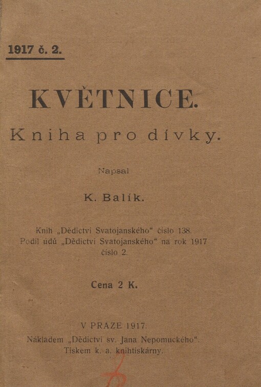 Květnice :kniha pro dívky