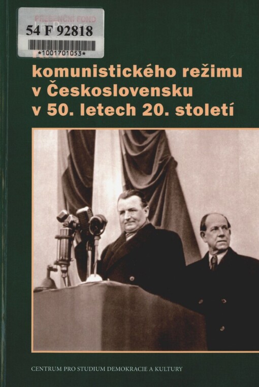 Krize komunistického režimu v Československu v 50. letech 20. století