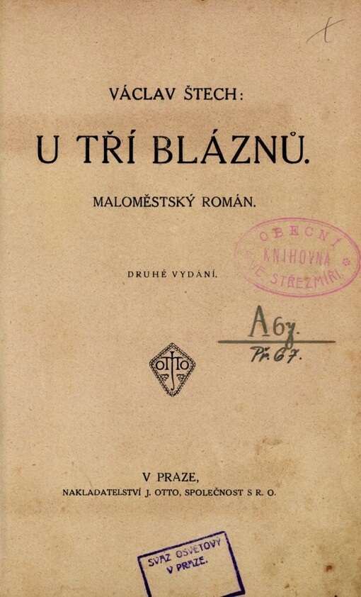 U tří bláznů :maloměstský román
