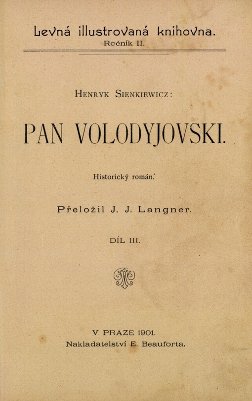 Pan Volodyjovski: historický román