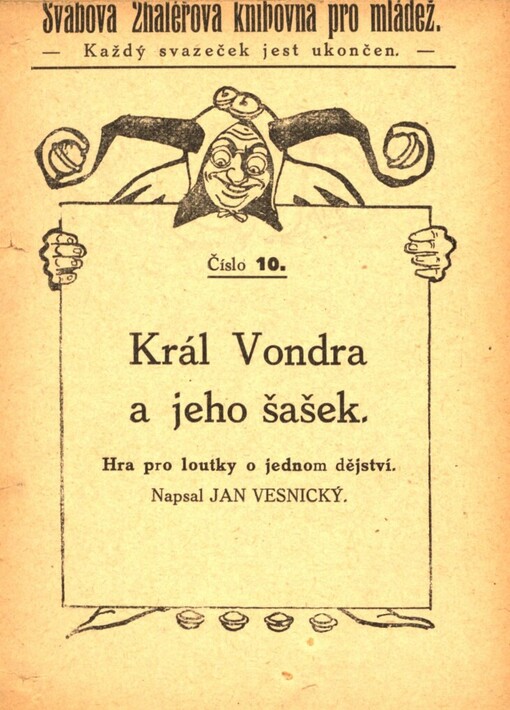 Král Vondra a jeho šašek: hra pro loutky o jednom dějství