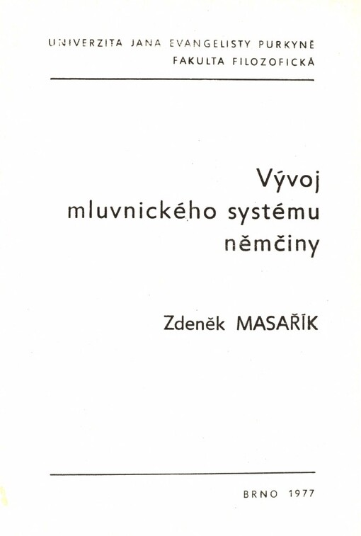 Vývoj mluvnického systému němčiny