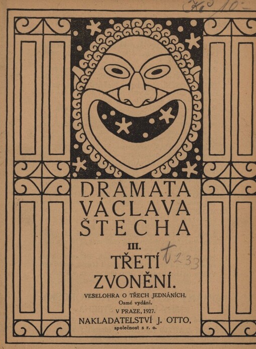 Třetí zvonění :veselohra o třech jednáních