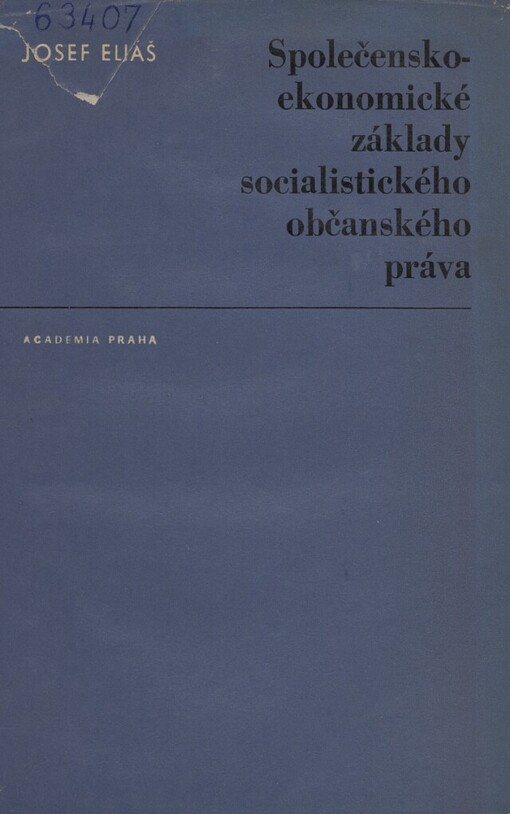 Společenskoekonomické základy socialistického občanského práva