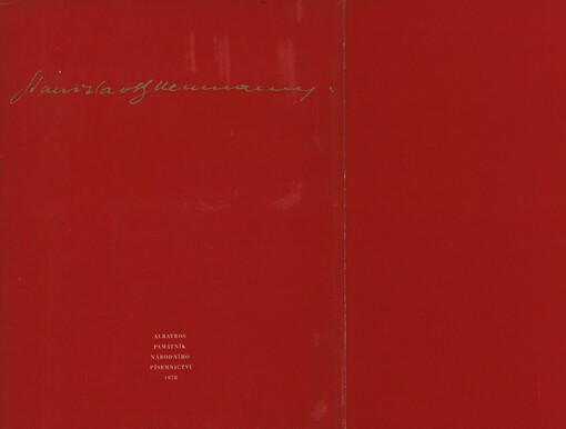 Z Nových zpěvů: soubor faksimilií z fondů literárního archivu Památníku národního písemnictví v Praze