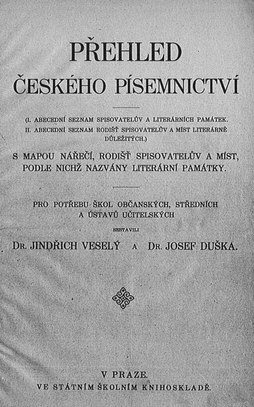 Přehled českého písemnictví