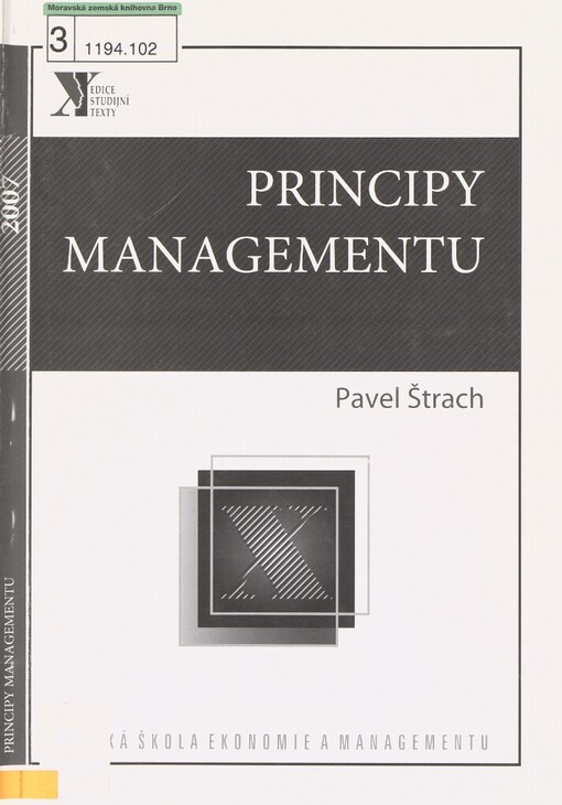 Principy managementu