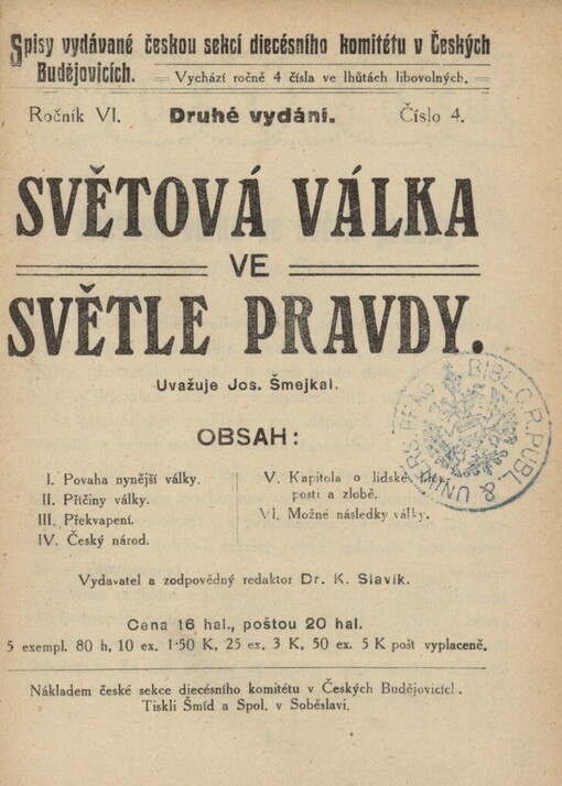 Světová válka ve světle pravdy