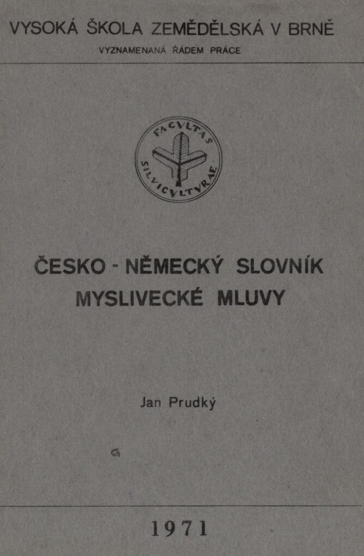 Česko-německý slovník myslivecké mluvy