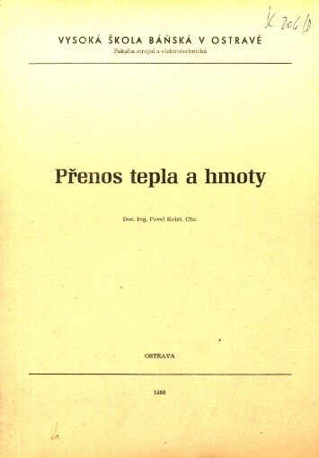 Přenos tepla a hmoty