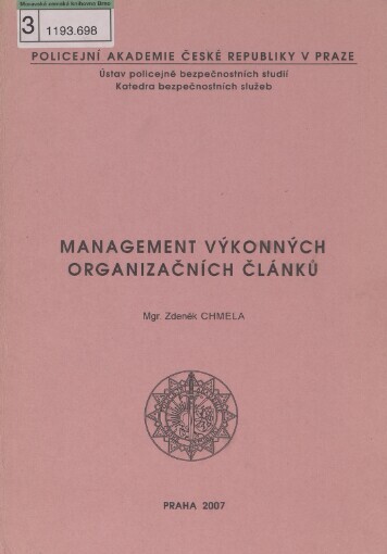 Management výkonných organizačních článků