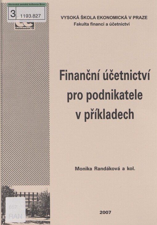 Finanční účetnictví pro podnikatele v příkladech