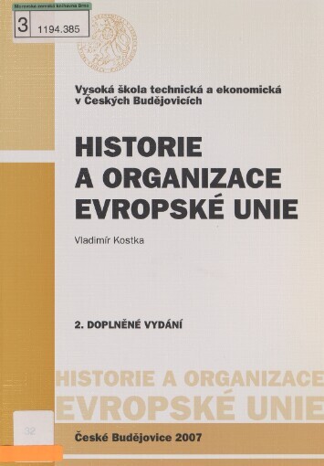 Historie a organizace Evropské unie