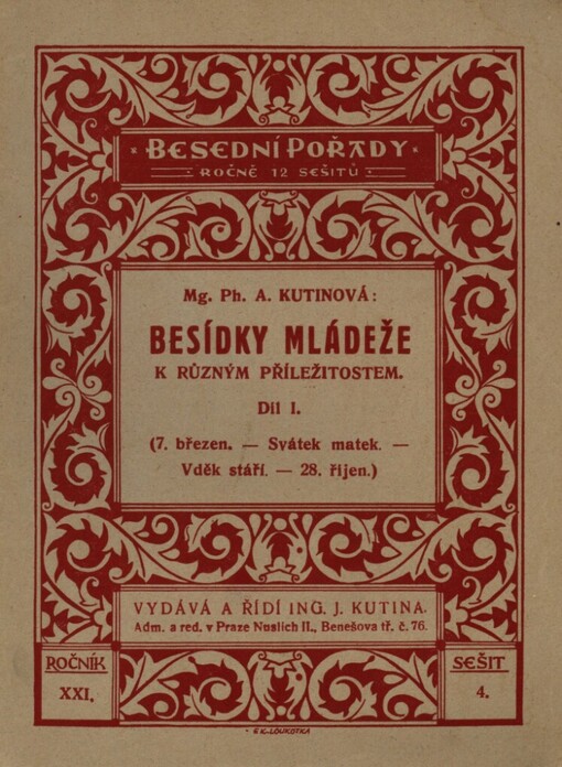 Besídky mládeže k různým příležitostem