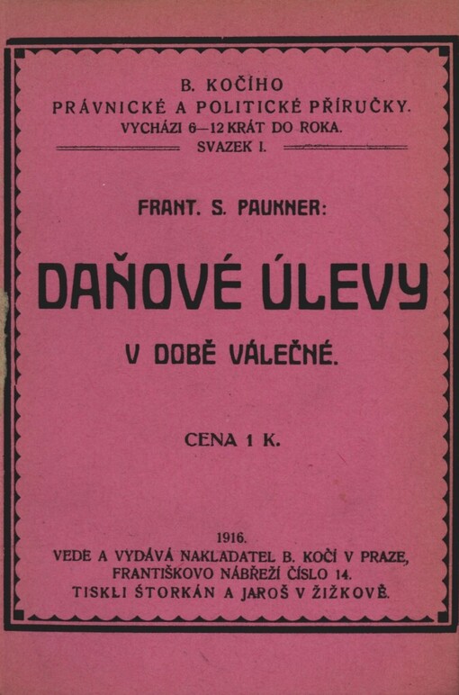 Daňové úlevy v době válečné