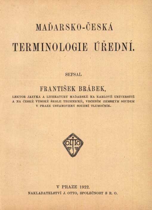 Maďarsko-česká terminologie úřední