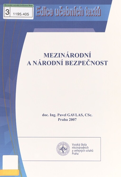 Mezinárodní a národní bezpečnost