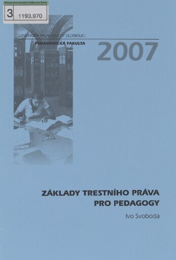Základy trestního práva pro pedagogy