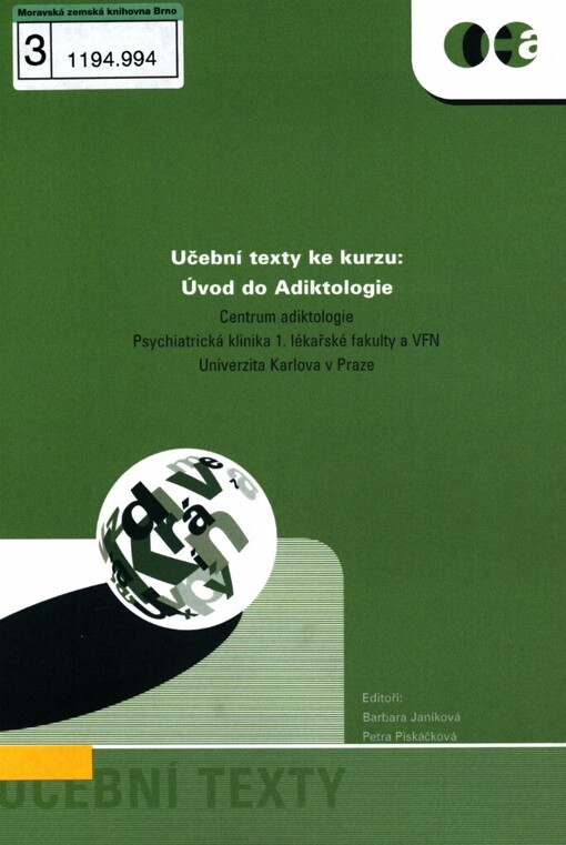 Úvod do adiktologie: učební podklady ke kurzu