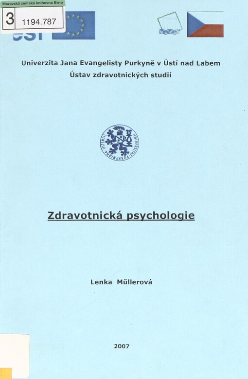 Zdravotnická psychologie: modul Ošetřovatelství