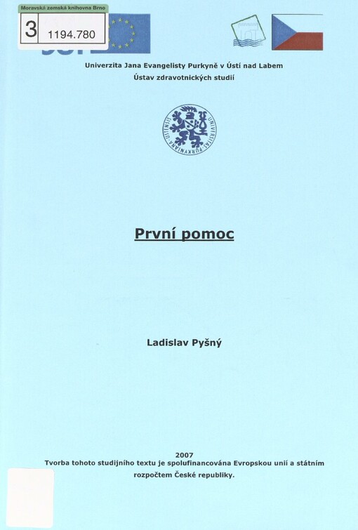 První pomoc: modul Klinických předmětů