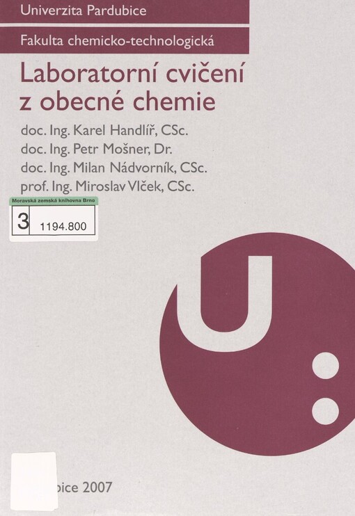 Laboratorní cvičení z obecné chemie