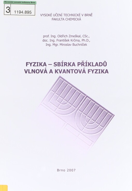 Fyzika - sbírka příkladů: vlnová a kvantová fyzika