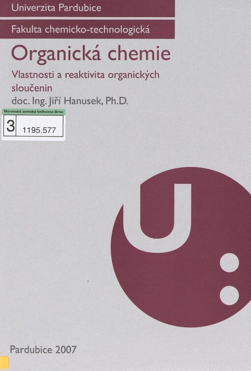 Organická chemie: (bakalářský studijní program)