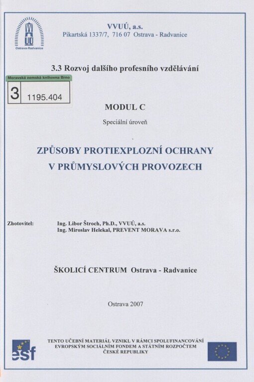 Způsoby protiexplozní ochrany v průmyslových provozech