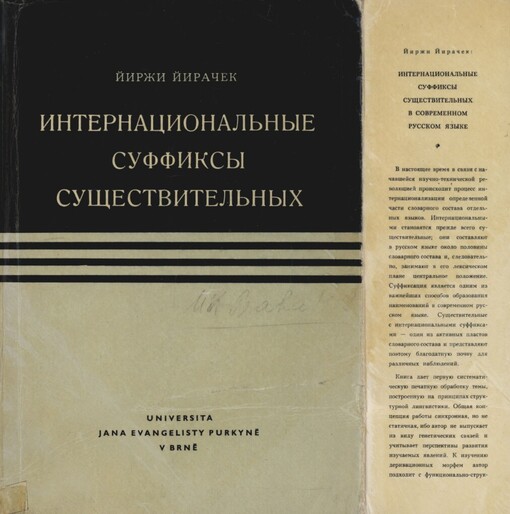 Internacional'nyje suffiksy suščestvitel'nych v sovremennom russkom jazyke :Strukturno-sopostavitel'noje issledovanije