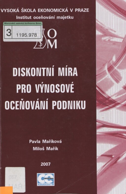 Diskontní míra pro výnosové oceňování podniku