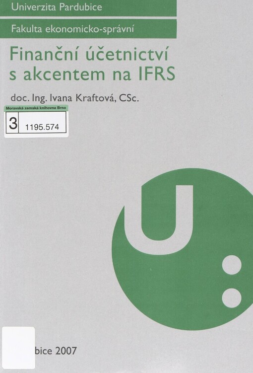 Finanční účetnictví s akcentem na IFRS