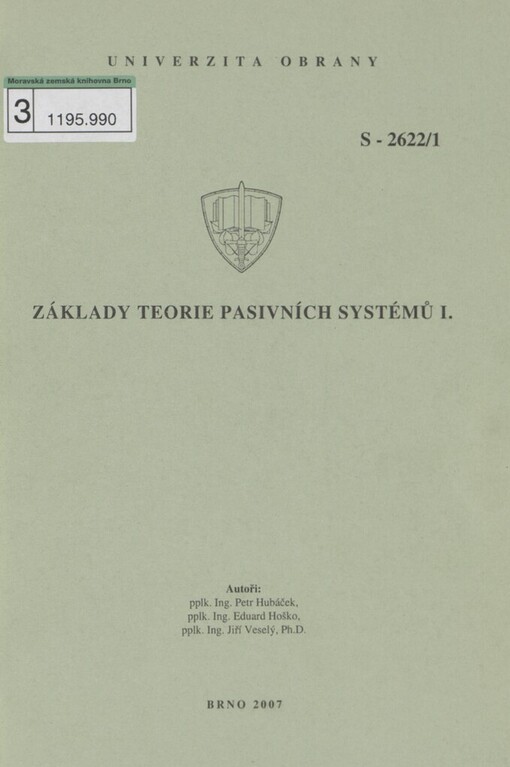 Základy teorie pasivních systémů I