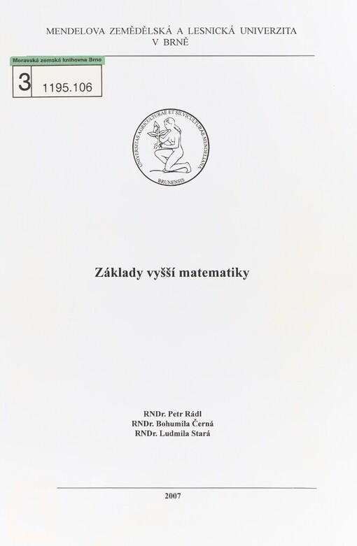 Základy vyšší matematiky