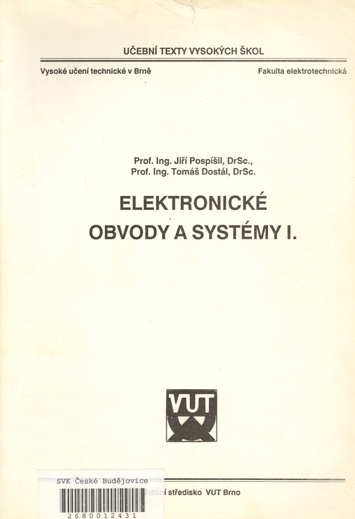 Elektronické obvody a systémy I