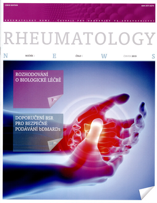 Rheumatology news : časopis pro odborníky ve zdravotnictví : Czech edition