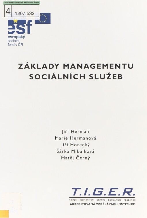 Základy managementu sociálních služeb