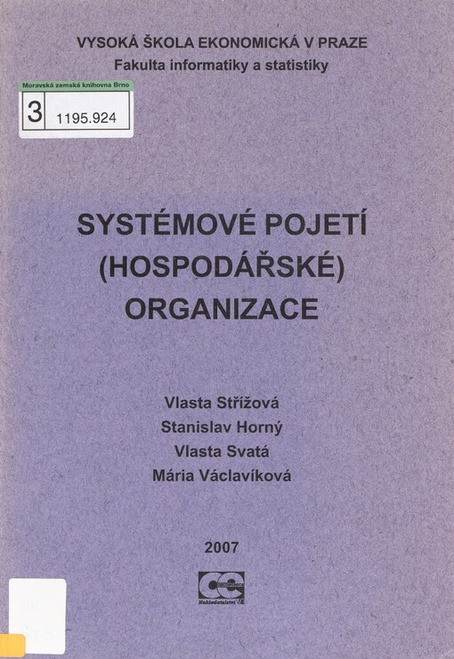Systémové pojetí (hospodářské) organizace