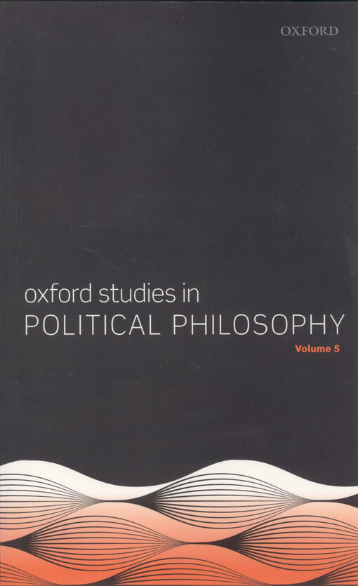 Oxford studies in political philosophy. Volume 5
