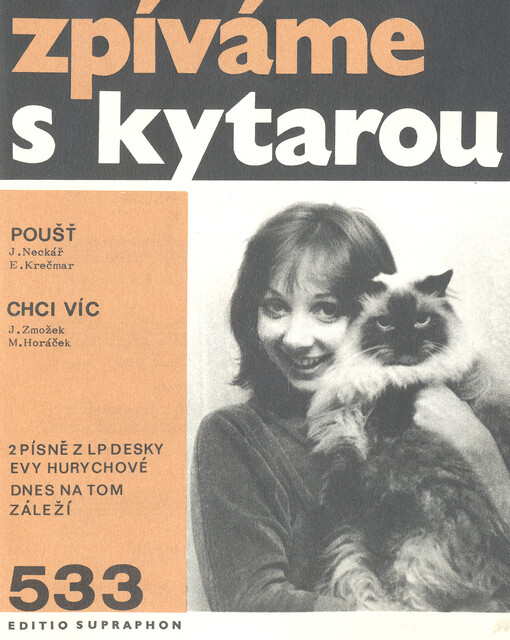 Zpíváme s kytarou. 533 : 2 písně z LP desky Evy Hurychové Dnes na tom záleží