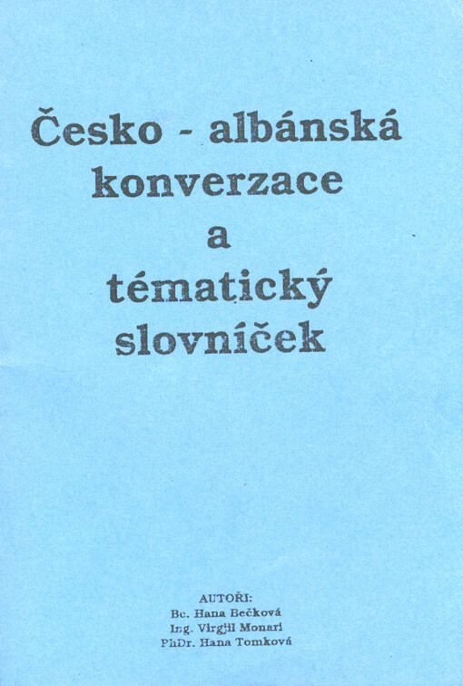 Česko-albánská konverzace a tématický slovníček