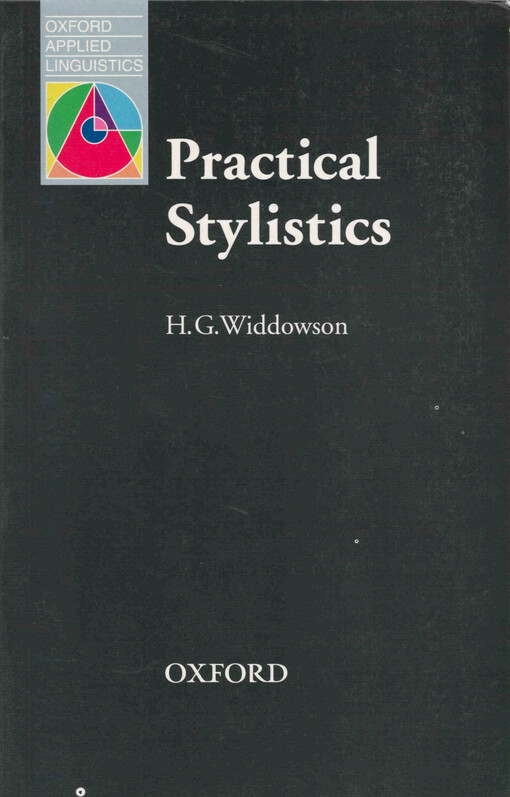 Practical stylistics :an approach to poetry