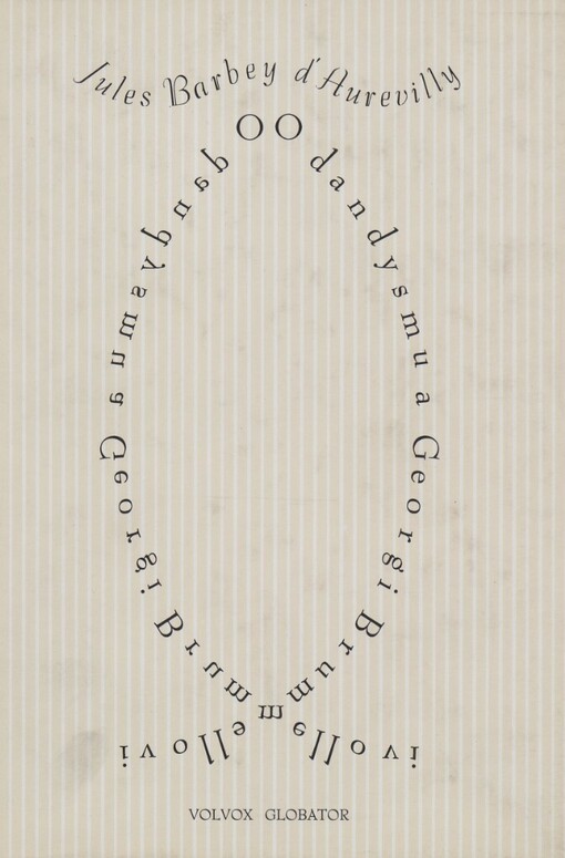 O dandysmu a Georgi Brummellovi