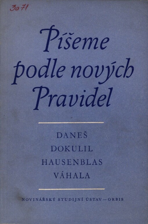 Píšeme podle nových pravidel
