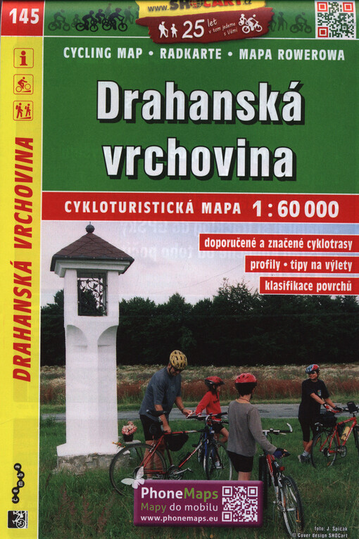 Drahanská vrchovina velká cykloturistická mapa