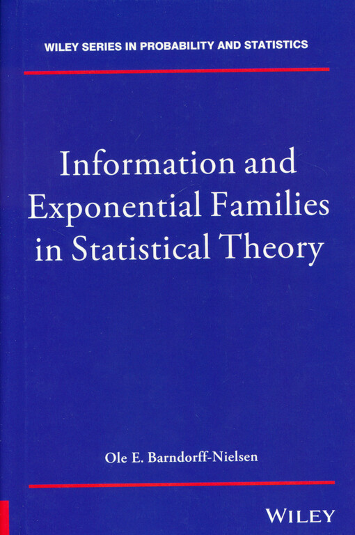 Information and exponential families in statistical theory